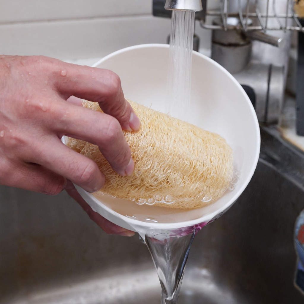 XƠ MƯỚP KHÔ Tắm Tẩy Tế Bào Chết, Sơ mướp Rửa Chén - Ảnh 4