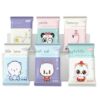 COMBO 10 GIẤY ƯỚT HÌNH THÚ (14x15cm) bỏ túi mini an toàn cho mẹ và bé in hình siêu cute