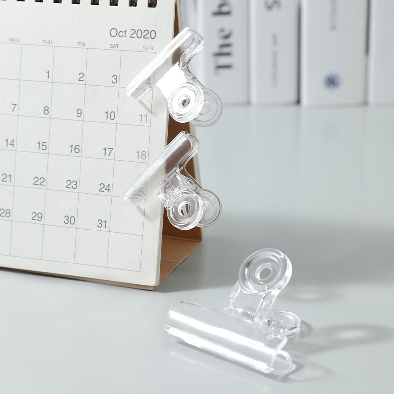1 Kẹp giấy, tài liệu, hồ sơ, giấy note Acrylic TRONG SUỐT 5 kích cỡ được chọn size - Ảnh 6