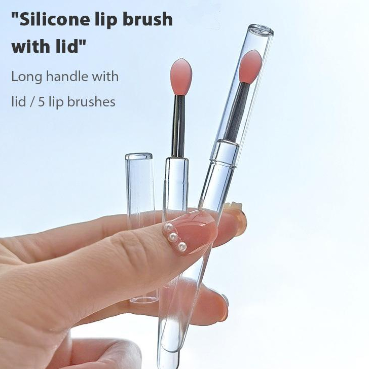 Cọ Tô Son Môi, Son Dưỡng (S11) Bằng Silicon Tiện Lợi, Thiết Kế Cán Dài Sang Trọng, An Toàn Cho Sức Khoẻ - Ảnh 5