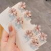 Kẹp Tóc Mái ĐÍNH CƯỜM HOA CÚC (K2) Kẹp Càng Cua Phong Cách Hàn Quốc Ngọt Ngào