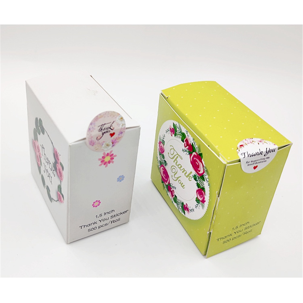 Cuộn 500 tem dán sticker in chữ thank you - Ảnh 3