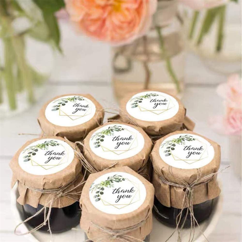 Cuộn 500 tem dán sticker in chữ thank you