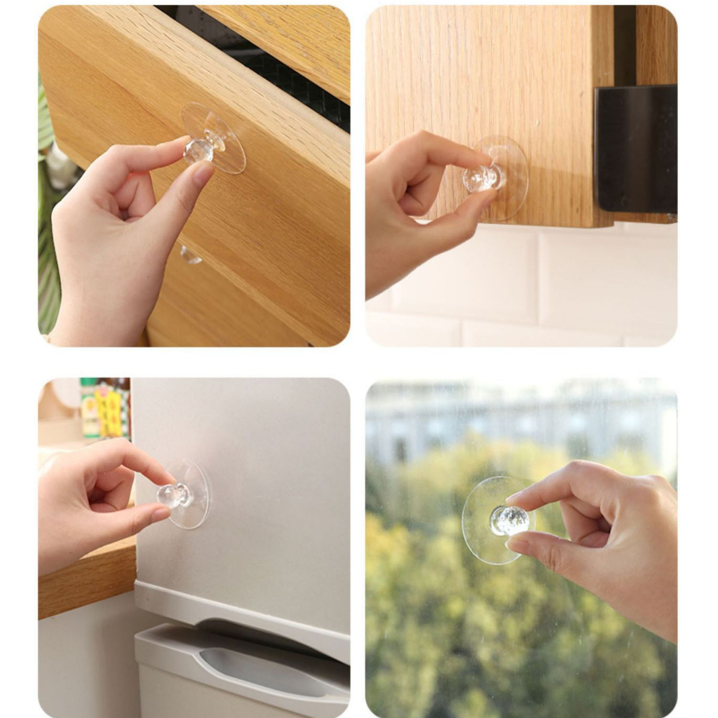 (SET 10) Miếng dán NÚM KIM CƯƠNG Acrylic dán tường, dùng làm tay kéo cửa tủ, kính, treo vật dụng trong suốt sang trọng - Ảnh 9