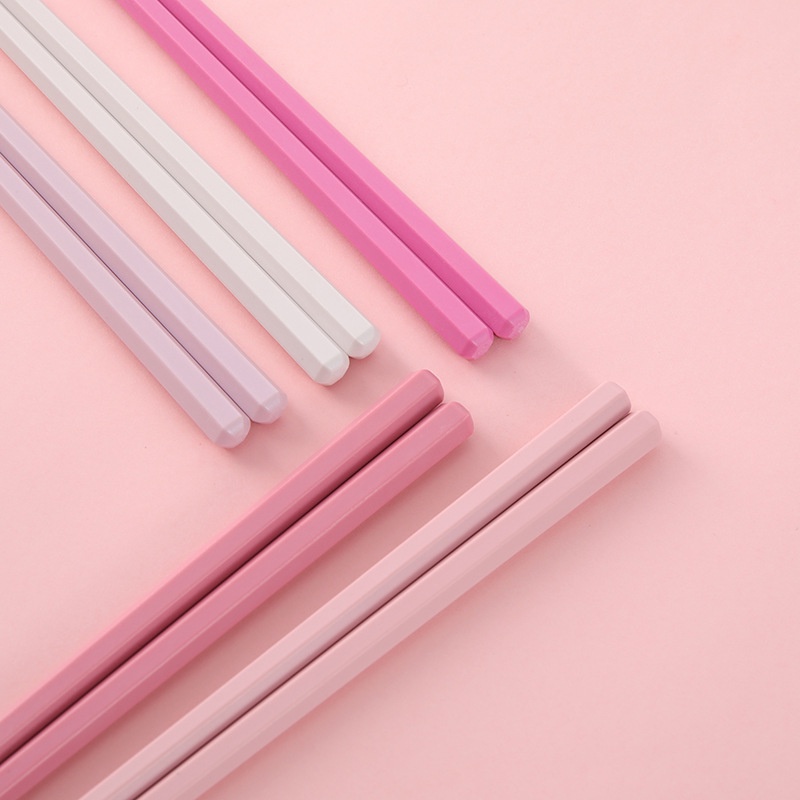 Bộ 5 Đôi Đũa 6 cạnh chịu nhiệt cao cấp màu keo ngọt sang trọng - Ảnh 6