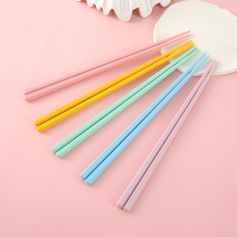 Bộ 5 Đôi Đũa 6 cạnh chịu nhiệt cao cấp màu keo ngọt sang trọng - Ảnh 5