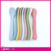 Thìa muỗng ăn dặm SILICONE CÁN GỖ nhiều màu cho bé an toàn