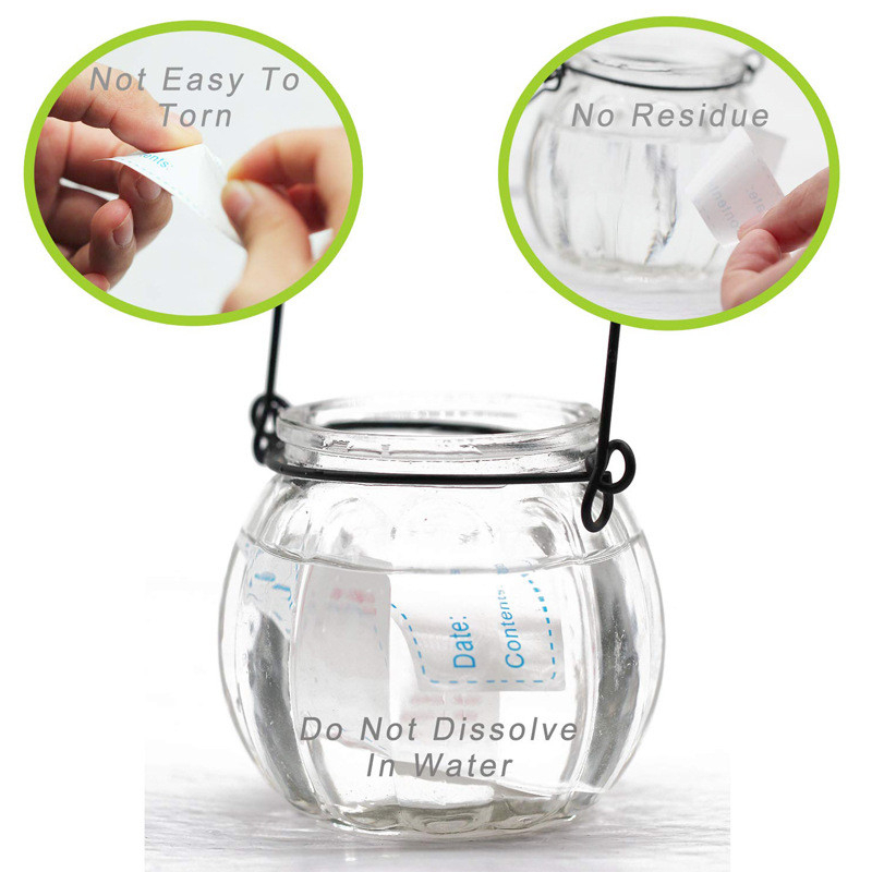 Cuộn Giấy Ghi Chú Nhãn Thực Phẩm Nhà Bếp hạn sử dụng, dán Lọ Gia Vị, Túi Hộp Đựng Đồ Ăn cuộn 125 nhãn - Ảnh 7