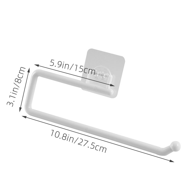 Giá treo cuộn khăn nhựa (L33) giấy tiện lợi chuyên dụng cho nhà bếp nhà tắm - Ảnh 6