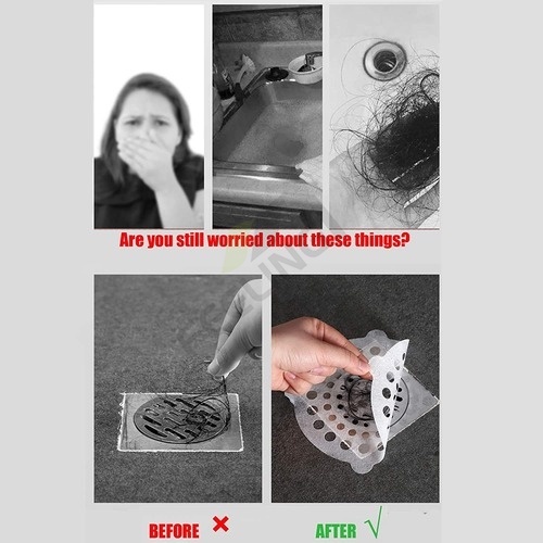 Bộ 10 Miếng Dán Lọc Rác Dùng Một Lần Cho Bồn Rửa Nhà Bếp/Phòng Tắm tiện lợi - Ảnh 5