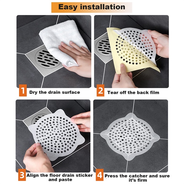 Bộ 10 Miếng Dán Lọc Rác Dùng Một Lần Cho Bồn Rửa Nhà Bếp/Phòng Tắm tiện lợi - Ảnh 2