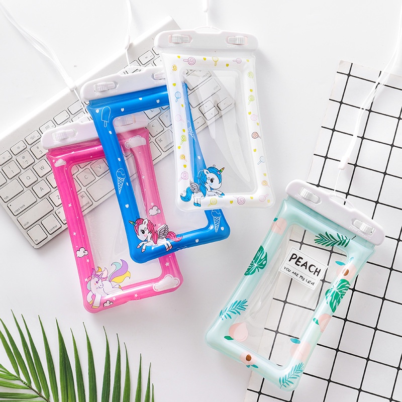 Túi chống nước dạng Phao đựng điện thoại đi du lịch có Khoá Zip tiện lợi - Ảnh 5