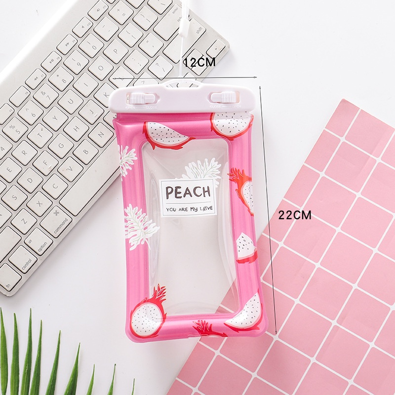 Túi chống nước dạng Phao đựng điện thoại đi du lịch có Khoá Zip tiện lợi - Ảnh 2