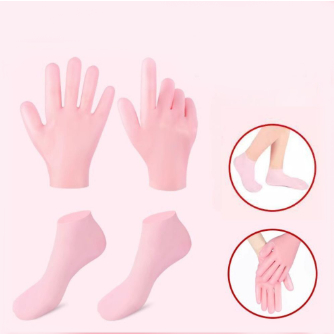 1 Đôi tất vớ SILICONE, bao tay gel silicon dưỡng ẩm chống nứt nẻ chăm sóc bàn chân,tay cho nam nữ - Ảnh 9