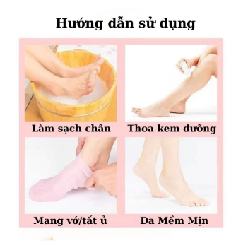 1 Đôi tất vớ SILICONE, bao tay gel silicon dưỡng ẩm chống nứt nẻ chăm sóc bàn chân,tay cho nam nữ - Ảnh 8