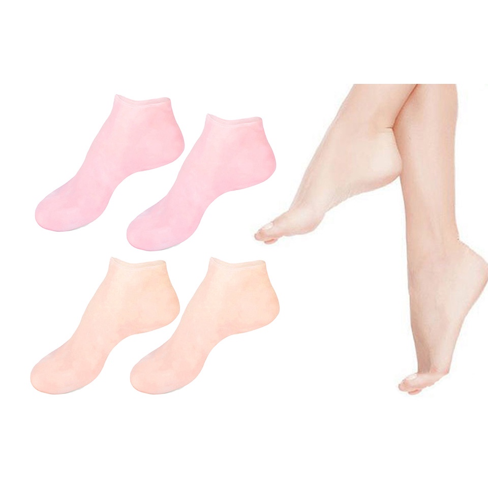 1 Đôi tất vớ SILICONE, bao tay gel silicon dưỡng ẩm chống nứt nẻ chăm sóc bàn chân,tay cho nam nữ - Ảnh 3