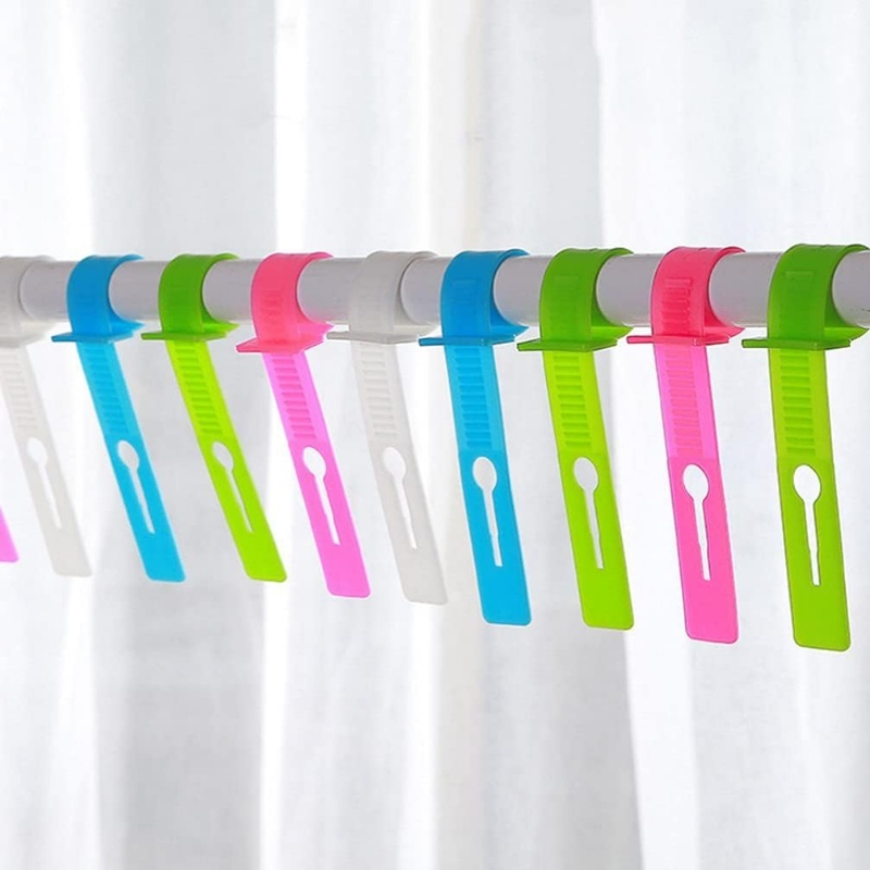 Dây Phơi Cố Định Gắn Móc Quần Áo (Silicone) Chống Gió Bay Quần Áo Tiện Dụng Cho Gia Đình - Ảnh 4