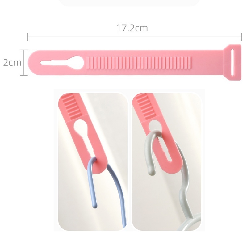 Dây Phơi Cố Định Gắn Móc Quần Áo (Silicone) Chống Gió Bay Quần Áo Tiện Dụng Cho Gia Đình - Ảnh 2