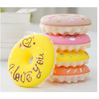 Miếng rửa chén bọt biển (HÌNH BÁNH Donut) rửa chén hình hoạt họa đáng yêu, rửa bát cute - Ảnh 9