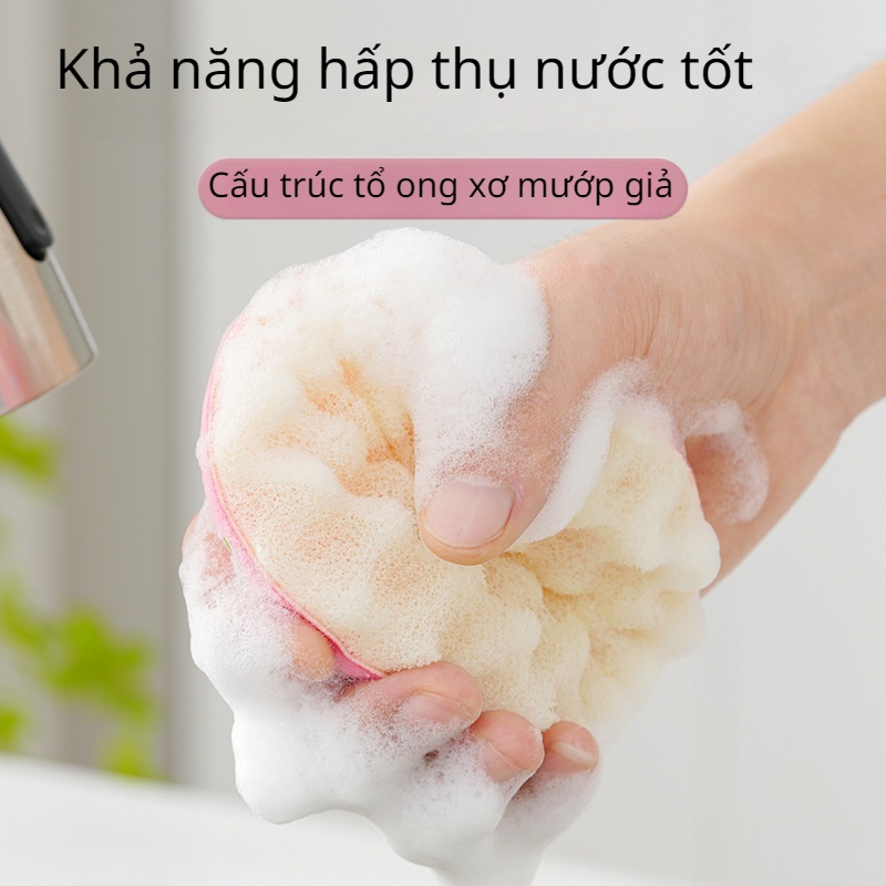Miếng rửa chén bọt biển (HÌNH BÁNH Donut) rửa chén hình hoạt họa đáng yêu, rửa bát cute - Ảnh 6