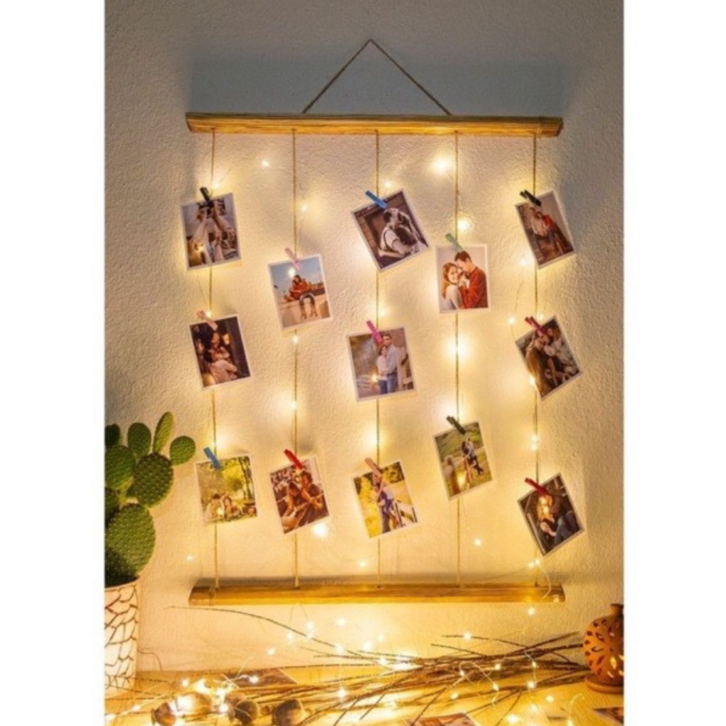 Túi 20 Kẹp Gỗ loại to 6cm Trang Trí, Kẹp Gỗ Treo Ảnh Trang Trí Thủ Công Sáng Tạo