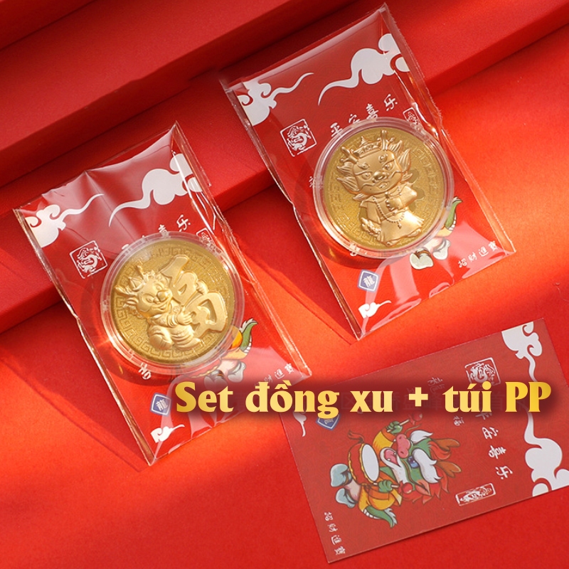 ĐÔNG XU MÈO VÀNG MAY MẮN quà tặng ngày tết may mắn, vật phẩm trang trí phong thuỷ 2024 - Ảnh 3