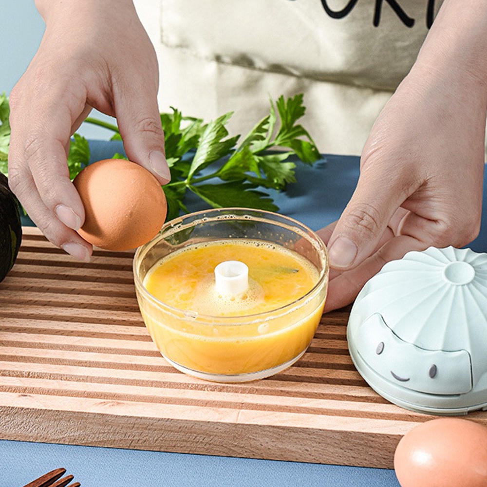 Dụng cụ xay tỏi ớt dây rút mẫu mới kéo tay hoạ tiết MẶT CƯỜI dễ thương - Ảnh 3