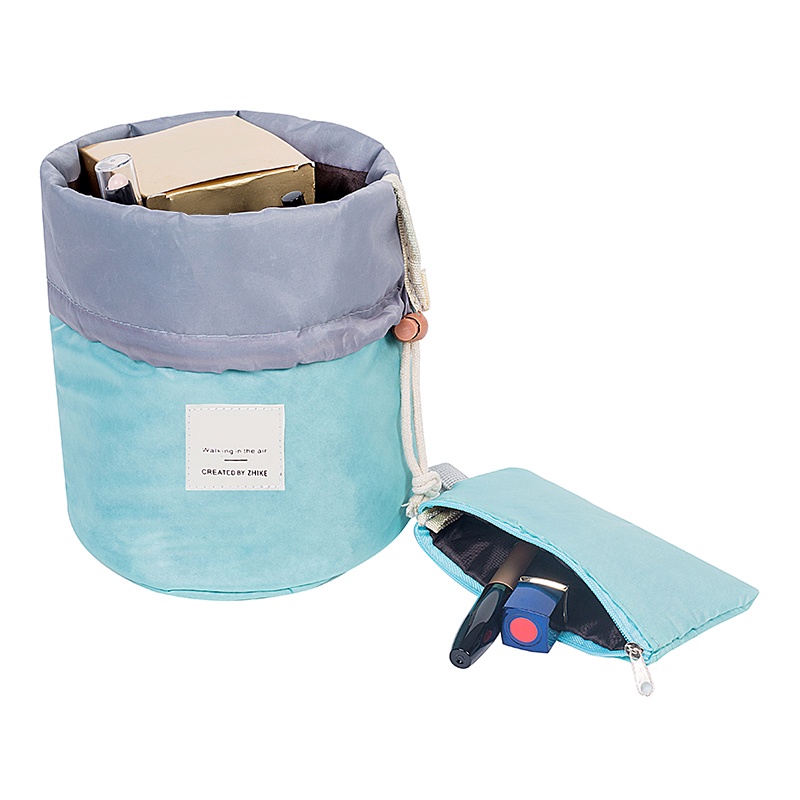 Túi Đựng Mỹ Phẩm Hình Tròn Có Dây Rút Tiện Dụng Cho Du Lịch (DL01) - Ảnh 2
