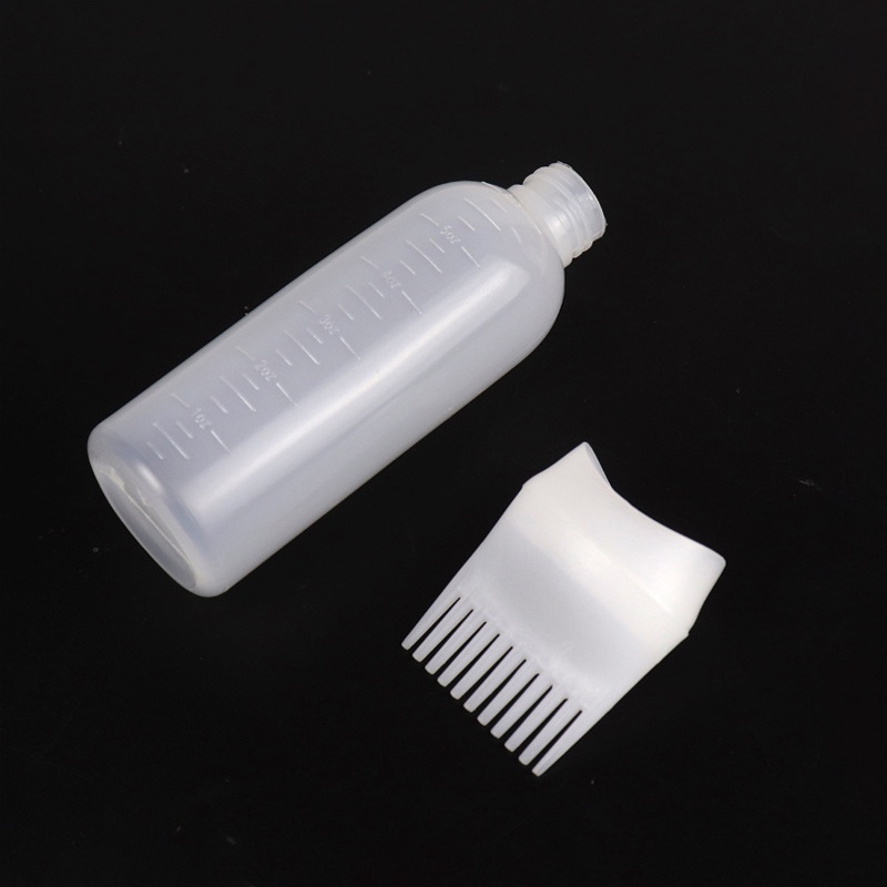 Chai nhựa đựng thuốc nhuộm tóc, bôi tinh dầu dưỡng tóc hiệu quả có lược chải 120ml tiện lợi - Ảnh 3