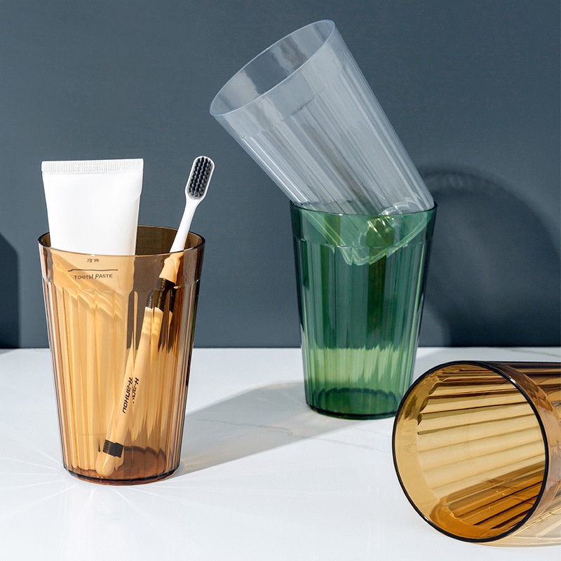 Cốc Đánh Răng, Cốc Uống Nước Trà Đá, Uống Bia Vỉ Hè VÂN SÓNG MÀU HỔ PHÁCH Phong 500ml - Ảnh 9