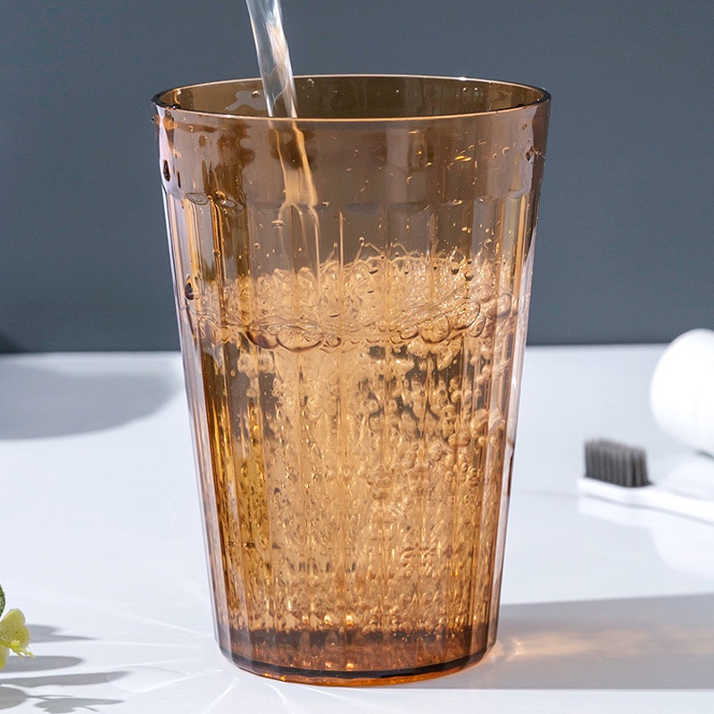 Cốc Đánh Răng, Cốc Uống Nước Trà Đá, Uống Bia Vỉ Hè VÂN SÓNG MÀU HỔ PHÁCH Phong 500ml - Ảnh 7