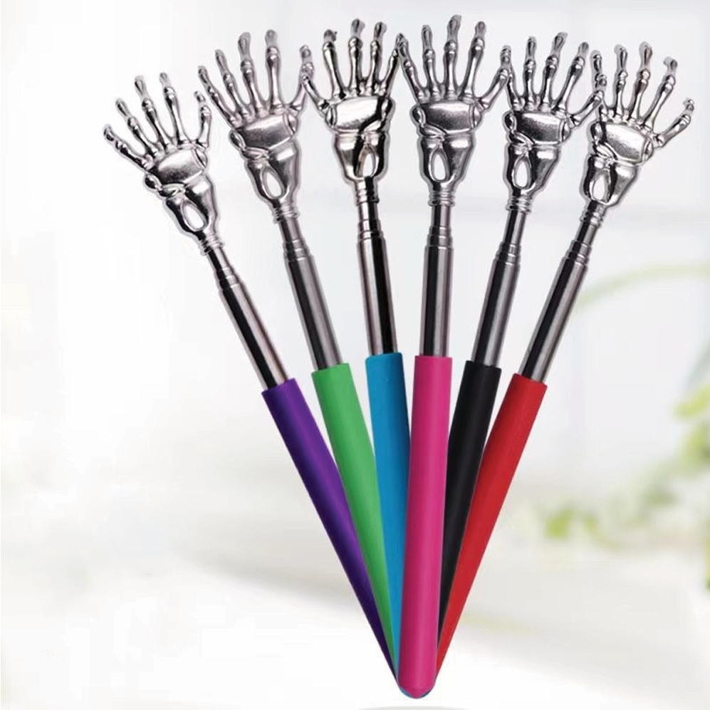 SET 2 Cây Gãi Ngứa Lưng cán bọc nhựa (LU2) - Cây Gãi Lưng Hình Bàn Tay Có thể Tùy Chỉnh Độ Dài Bằng Thép Không Gỉ - Ảnh 6