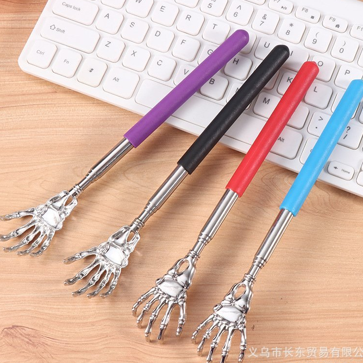 SET 2 Cây Gãi Ngứa Lưng cán bọc nhựa (LU2) - Cây Gãi Lưng Hình Bàn Tay Có thể Tùy Chỉnh Độ Dài Bằng Thép Không Gỉ - Ảnh 3
