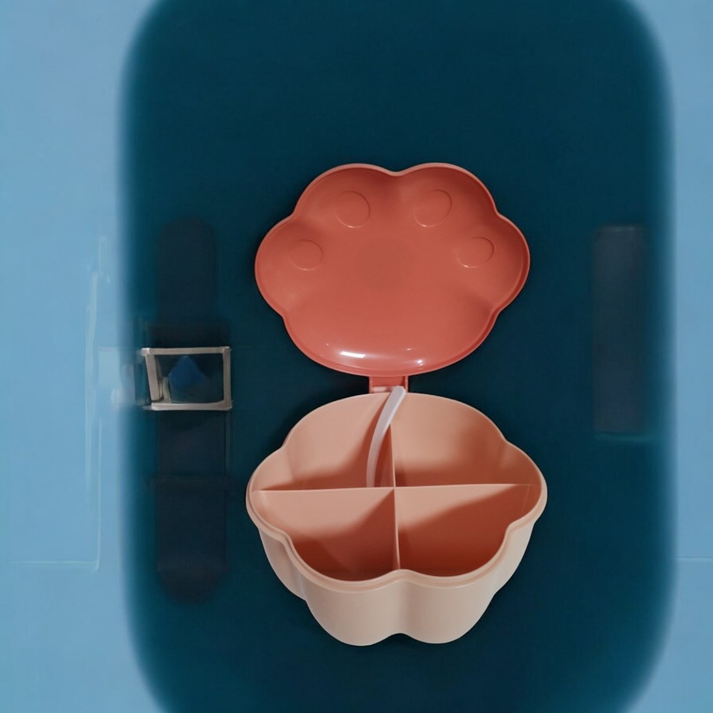 Hộp đựng gia vị 4 ngăn HÌNH CHÂN GẤU dễ thương - Ảnh 6