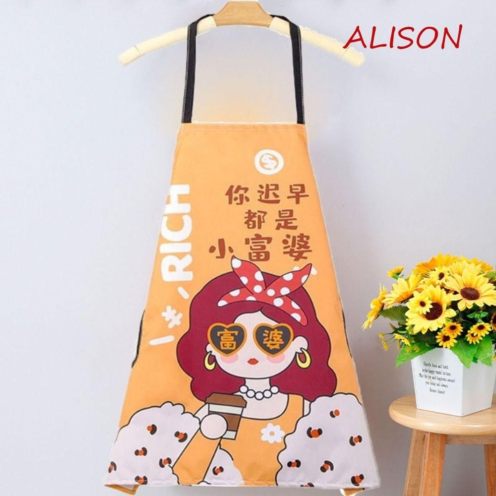 Tạp dề nhà bếp hoạt hình thời trang, tạp dề nấu ăn có túi phong cách tân thời - Ảnh 7