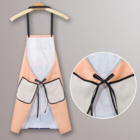 Tạp dề nhà bếp hoạt hình thời trang, tạp dề nấu ăn có túi phong cách tân thời