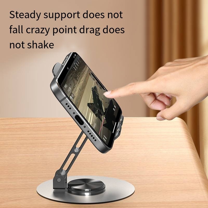 Giá Đỡ Điện Thoại, Máy Tính Bảng HỢP KIM NHÔM Xoay 360, Kệ Để Điện Thoại Xem Phim - Ảnh 5