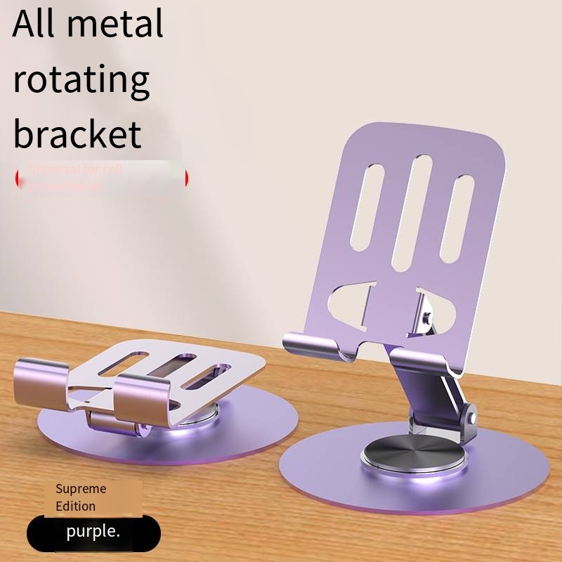 Giá Đỡ Điện Thoại, Máy Tính Bảng HỢP KIM NHÔM Xoay 360, Kệ Để Điện Thoại Xem Phim