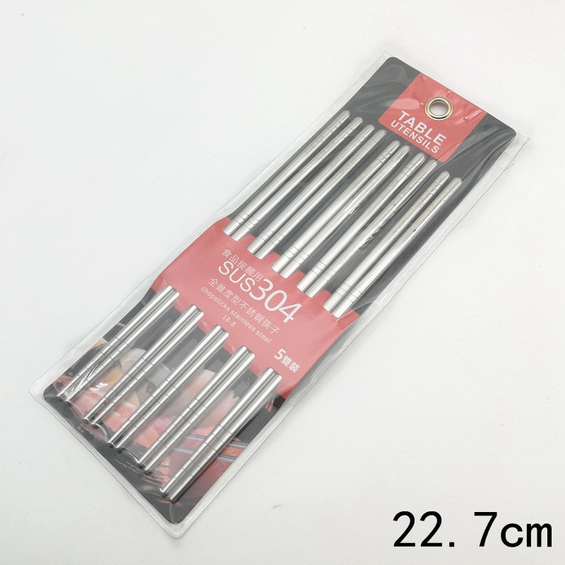 COMBO 5 ĐÔI ĐŨA INOX TAY CẦM XOẮN