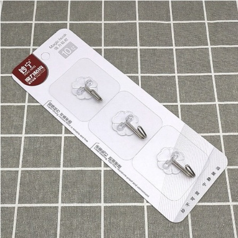 VĨ 3 Móc dán tường cường lực hàng nội địa Trung dán to dày chắc - Ảnh 5