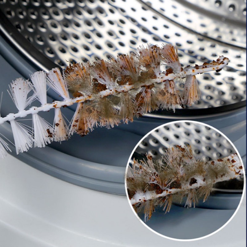 Bàn chải cọ chuyên dụng làm sạch lồng máy giặt cán dài 60cm - Ảnh 8