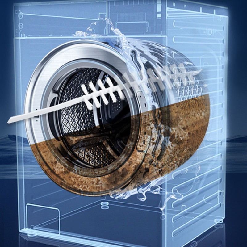 Bàn chải cọ chuyên dụng làm sạch lồng máy giặt cán dài 60cm - Ảnh 3