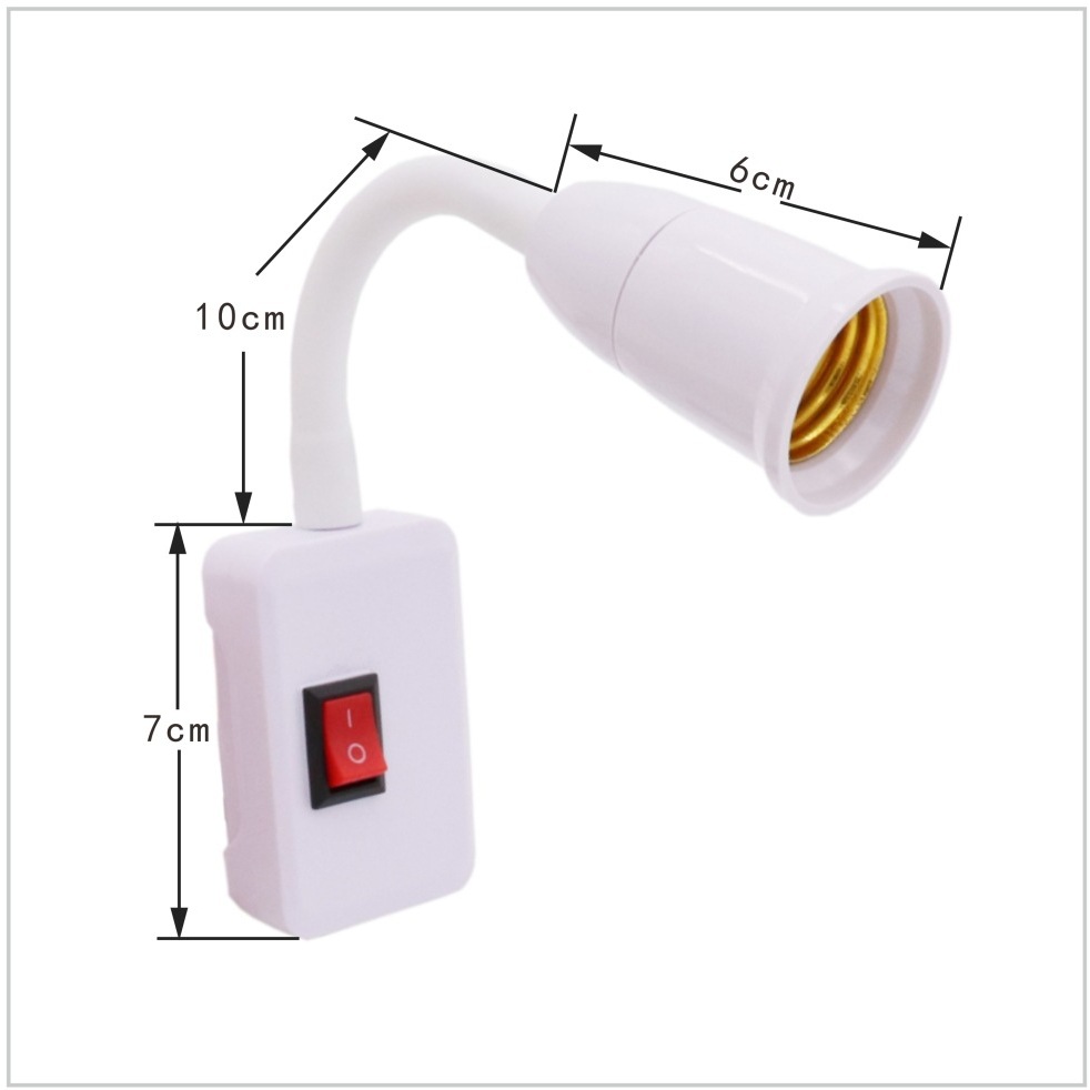 Đuôi Đèn Lò Xo Xoay 360 Độ Kèm Công Tắc