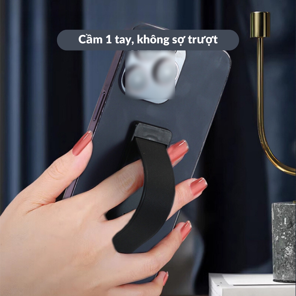 Giá đỡ điện thoại Silicone Dạng Dây Rút Gài Ngón Tiện Lợi - Ảnh 8