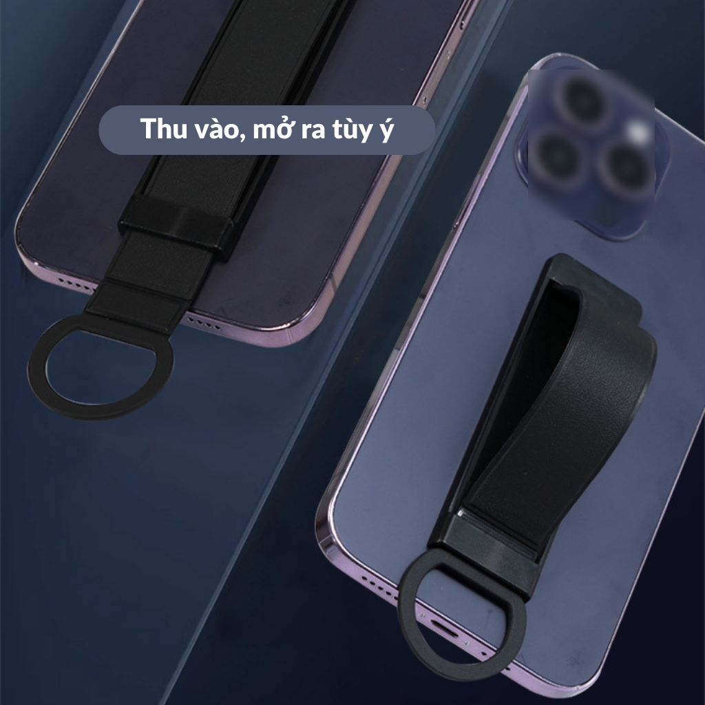 Giá đỡ điện thoại Silicone Dạng Dây Rút Gài Ngón Tiện Lợi - Ảnh 5