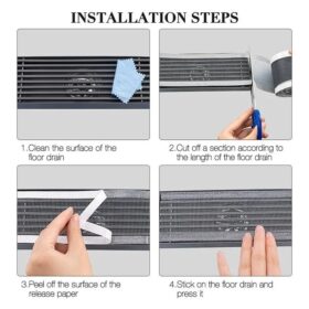 Cuộn KEO LƯỚI DÁN Lọc Rác Bồn Rửa Chén Ngăn Chặn Tóc Rơi Cống Thoát Nước Nhà Tắm Chống Tắt Nghẽn