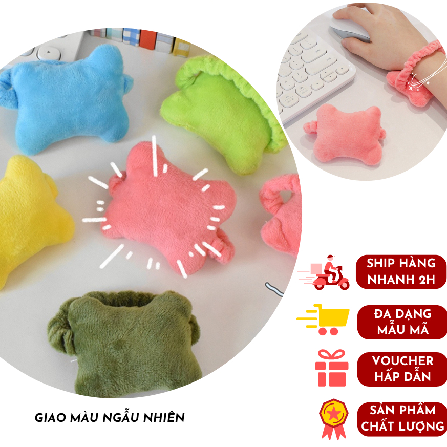 Vòng Đệm Lót Chuột Mềm Mại Bảo Vệ Chay Cổ Tay Màu Sắc Trang Nhã - Ảnh 7