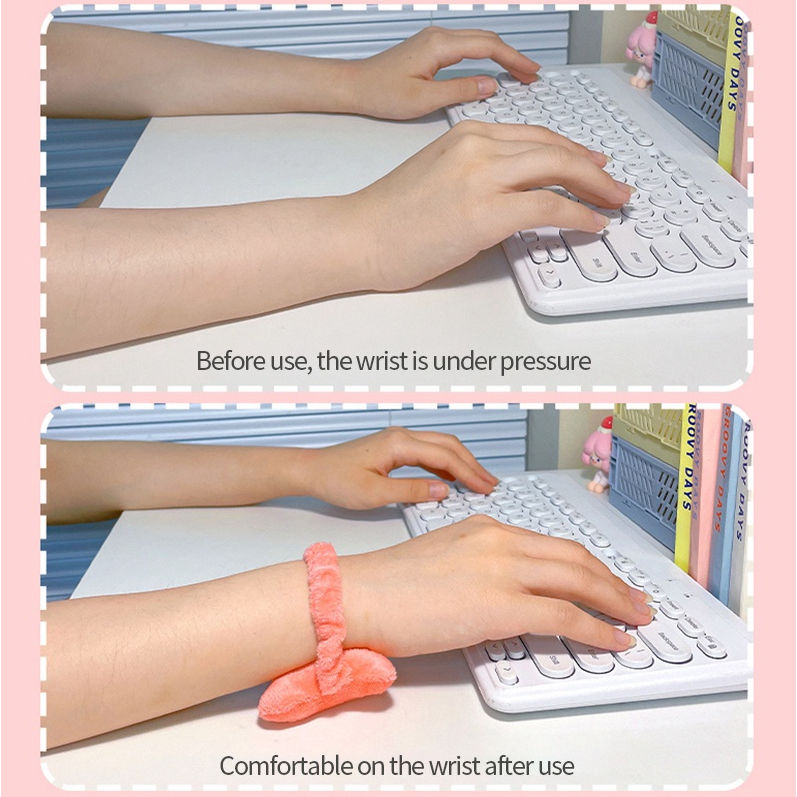 Vòng Đệm Lót Chuột Mềm Mại Bảo Vệ Chay Cổ Tay Màu Sắc Trang Nhã - Ảnh 5