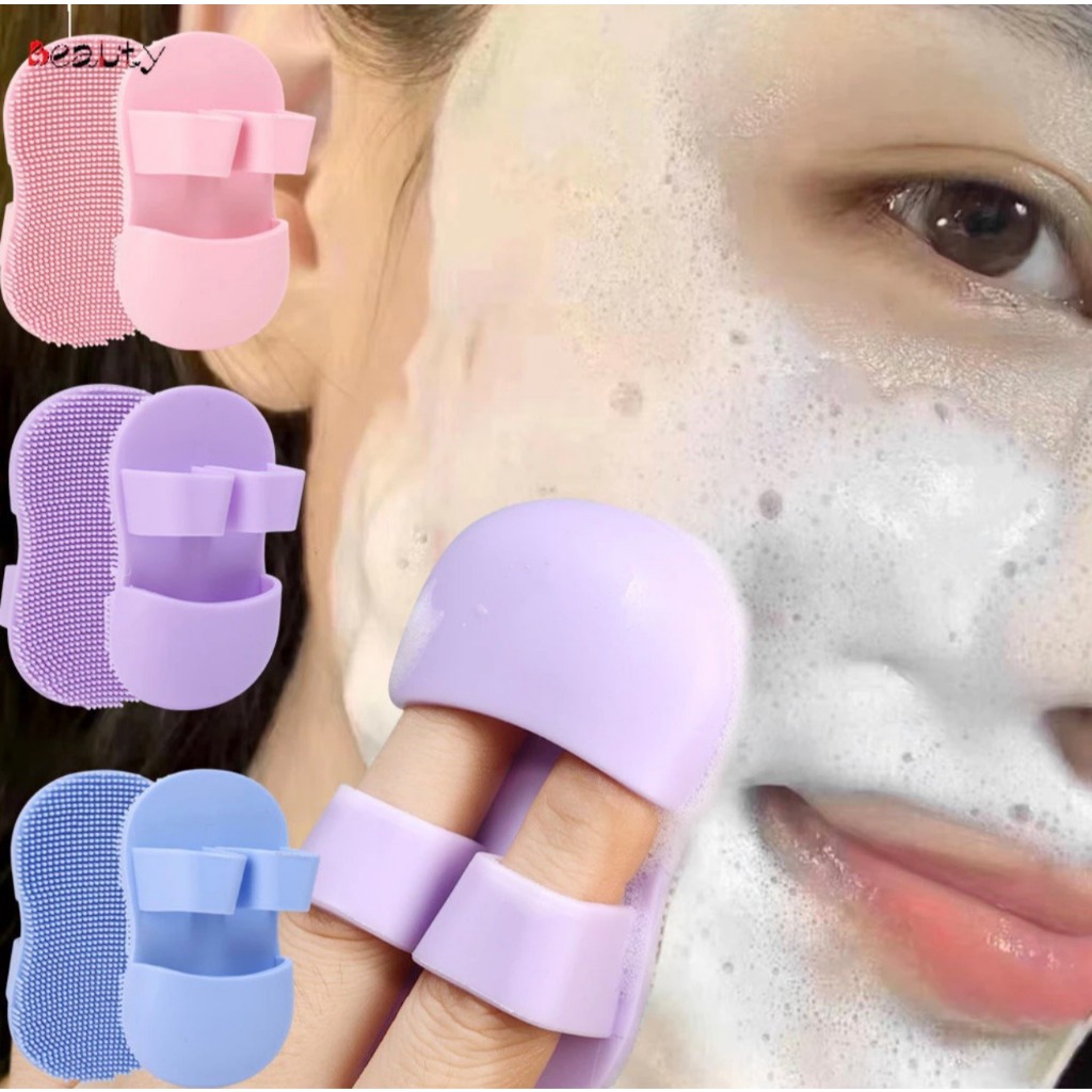 Bàn chải rửa mặt silicon -Bàn chải tẩy tế bào chết làm sạch lỗ chân lông nhỏ gọn (M77) - Ảnh 7