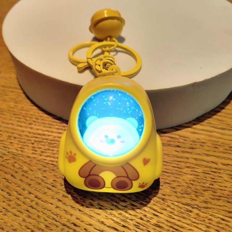 Móc Khóa Gấu Phi Hành Gia, Mèo Ngồi Balo Có Đèn LED – Nhấn Là Sáng, Mở Là Thích Móc Khóa Siêu Cưng - Ảnh 6